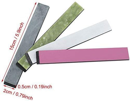 Grindstone with Base Non-slip Colorful for Sharpening Fixed-angle Sharpener Stone Sharpening Tool Kitchen 4pcs/set