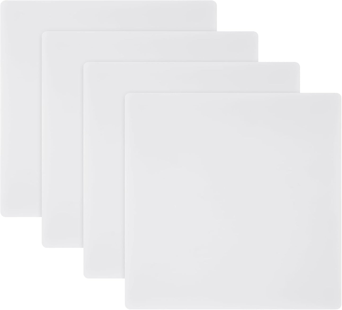 LemonRoad 4 Pack Plastic Cutting Mats 10" x 10" Translucent Cutting Board Sewing Mat Fabric Cutter Accessories for Sewing Supplies and Quilting Tools Fabric Quilting Crafts