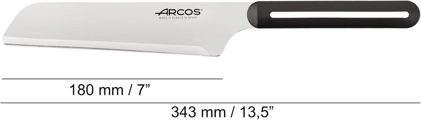 Arcos Paring Knife Set of 3 Pieces 4 Inch Stainless Steel. Colorful Kitchen Knives for Peeling Fruits and Vegetables. Ergonomic Polypropylene Handle. Serie B-Line. Color Orange, Red and Green.