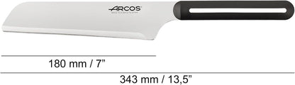 Arcos Paring Knife Set of 3 Pieces 4 Inch Stainless Steel. Colorful Kitchen Knives for Peeling Fruits and Vegetables. Ergonomic Polypropylene Handle. Serie B-Line. Color Orange, Red and Green.
