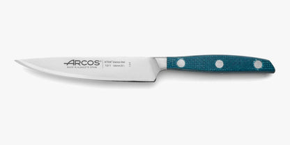 Arcos Forged Paring Knife 4 Inch Stainless Steel. Sharp Kitchen Knife for Peeling Fruits and Vegetables. Ergonomic Polyoxymethylene Handle and 100mm Blade. Series Manhattan. Color Black