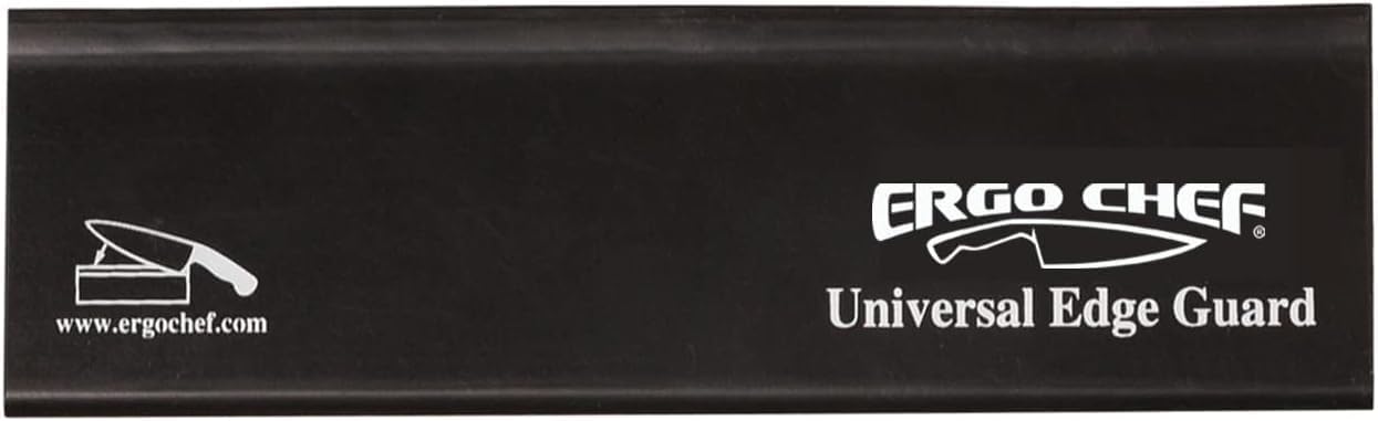 Ergo Chef Universal Knife Blade Edge Guard 8 Inch x 1.5 Inch for Knives up to 8” Blades, Durable BPA-Free Sturdy ABS Plastic, Knife Protector (Blue)