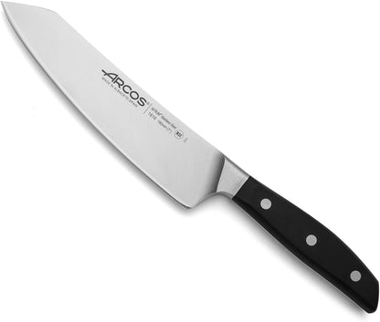 Arcos Forged Paring Knife 4 Inch Stainless Steel. Sharp Kitchen Knife for Peeling Fruits and Vegetables. Ergonomic Polyoxymethylene Handle and 100mm Blade. Series Manhattan. Color Black