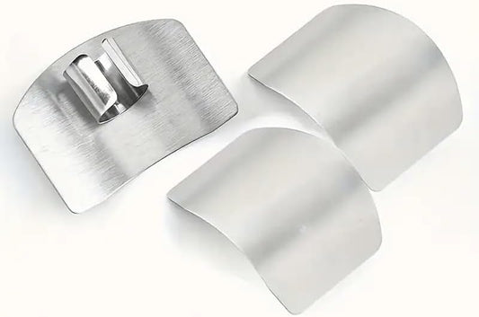 Stainless Steel Finger Guard – Safe Knife Shield for Chopping, Slicing & Dicing Vegetables, Fruits & Meat, Kitchen Safety Tool