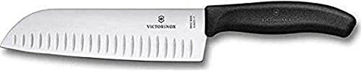 Victorinox Fibrox 7-Inch Granton Edge Santoku Knife