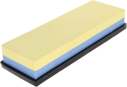 Utoolmart Double-Sided Whetstone Knives Sharpener Sharpening Stone 600/1500 Grit Water Stone for Scissors Razors Carving Tool 1Pcs