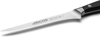 Arcos Forged Paring Knife 4 Inch Stainless Steel. Sharp Kitchen Knife for Peeling Fruits and Vegetables. Ergonomic Polyoxymethylene Handle and 100mm Blade. Series Manhattan. Color Black