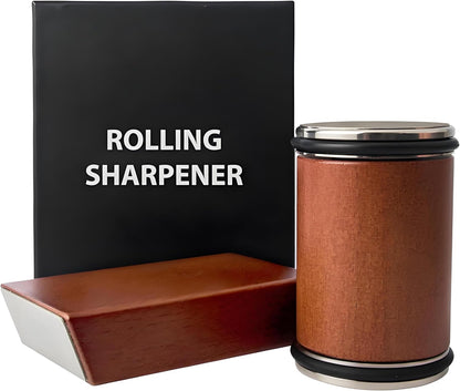 Rolling Knife Sharpener Kit with Diamond Whetstone | For Home Kitchen, Restaurant Kitchen, Outdoor, Magnetic