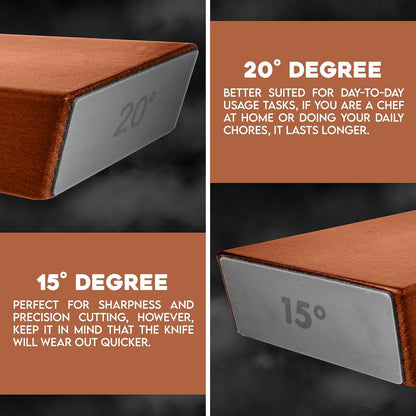 Rolling Knife Sharpener Kit with Diamond Whetstone | For Home Kitchen, Restaurant Kitchen, Outdoor, Magnetic