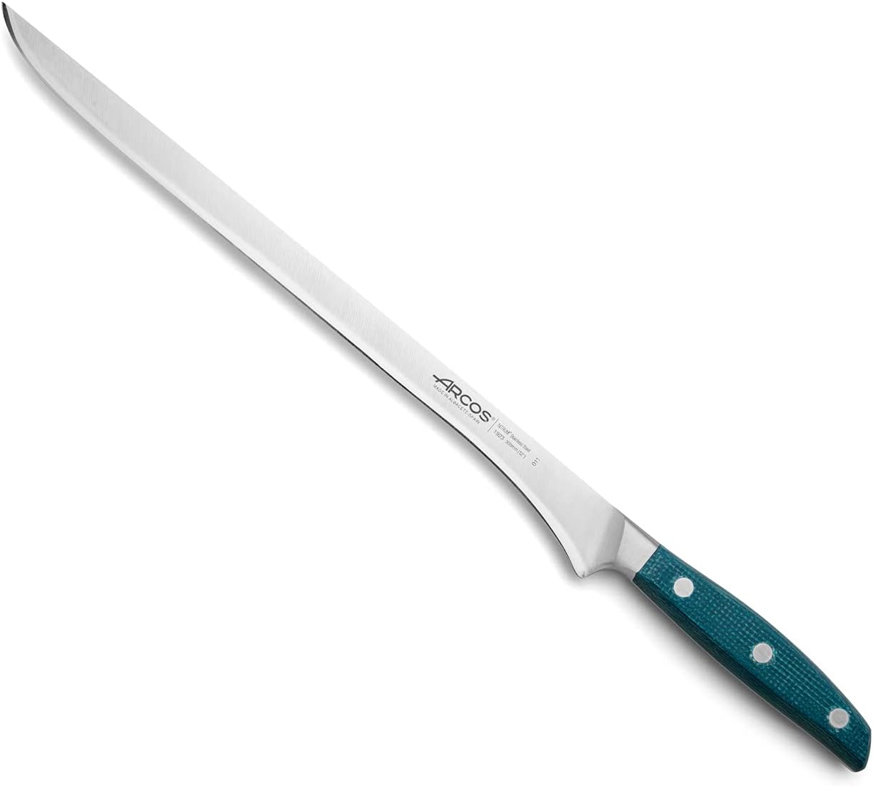 Arcos Forged Boning Knife in Nitrum Stainless Steel, Professional 6 Inch Butcher Knife for Removing Meat from Bones, Ergonomic Blue Handle, Brooklyn Series