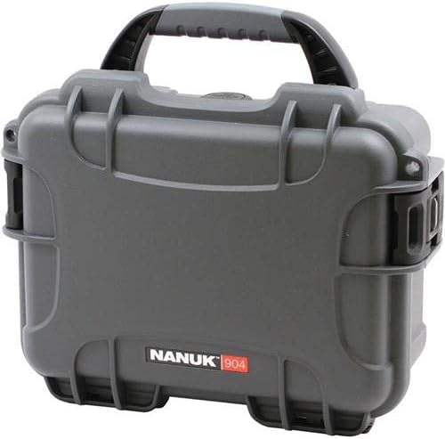 NANUK 904 Hard Case with Foam – IP67 Waterproof Protective Case for Camera, Drone & Gear – Impact-Resistant & Dustproof – Perfect for Travel 10.2" x 7.9" x 4.5" – Yellow