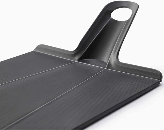 Joseph Joseph Chop2Pot Plus Foldable Plastic Cutting Boards, Easy Grip Handle, Non Slip Feet, Blue
