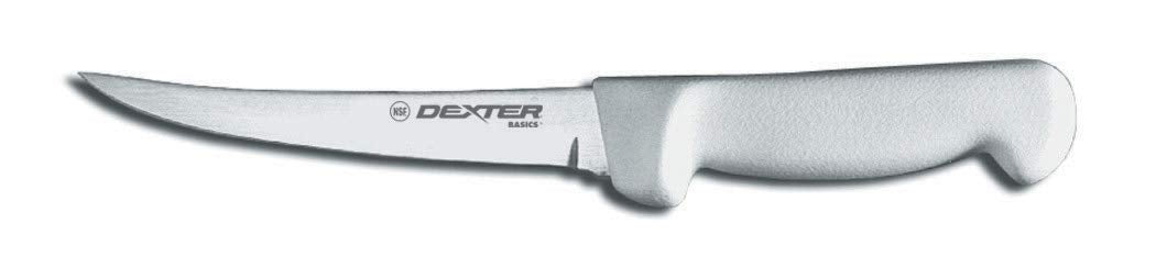 Dexter Russell P94823 Basics (31618) Boning Knife, 6", Curved, Stain-Free, high-Carbon Steel, Textured, Polypropylene White Handle, NSF Certified‍‌‌‌‍‌‌‍‌‌‌‌‍‌‌‌‍‌‌‍‌‌‌‌‍‌
