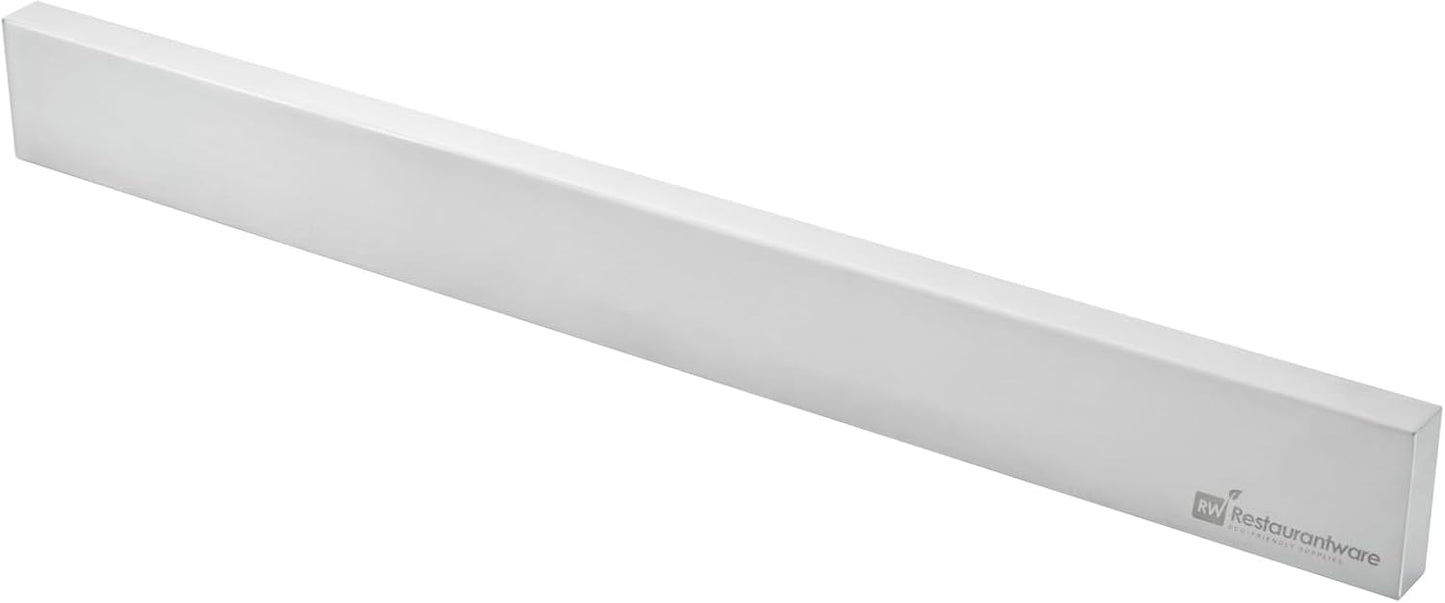 Restaurantware Eco Tek 17.7 Inch Magnetic Knife Holder For Wall 1 Powerful Knife Magnetic Strip - Space-Saving Organizer Securely Hang Kitchen Utensils or Tools Natural Wood Knife Hanger