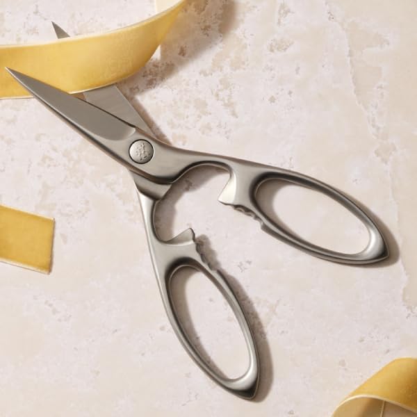 ZWILLING Twin 7.9-inch Kitchen Shears, Heavy Duty Multi-Purpose Scissors with Forged Stainless Steel Blades, Built-In Bottle Opener & Soft Grip – Dishwasher Safe for Meat, Poultry, Herbs & BBQ
