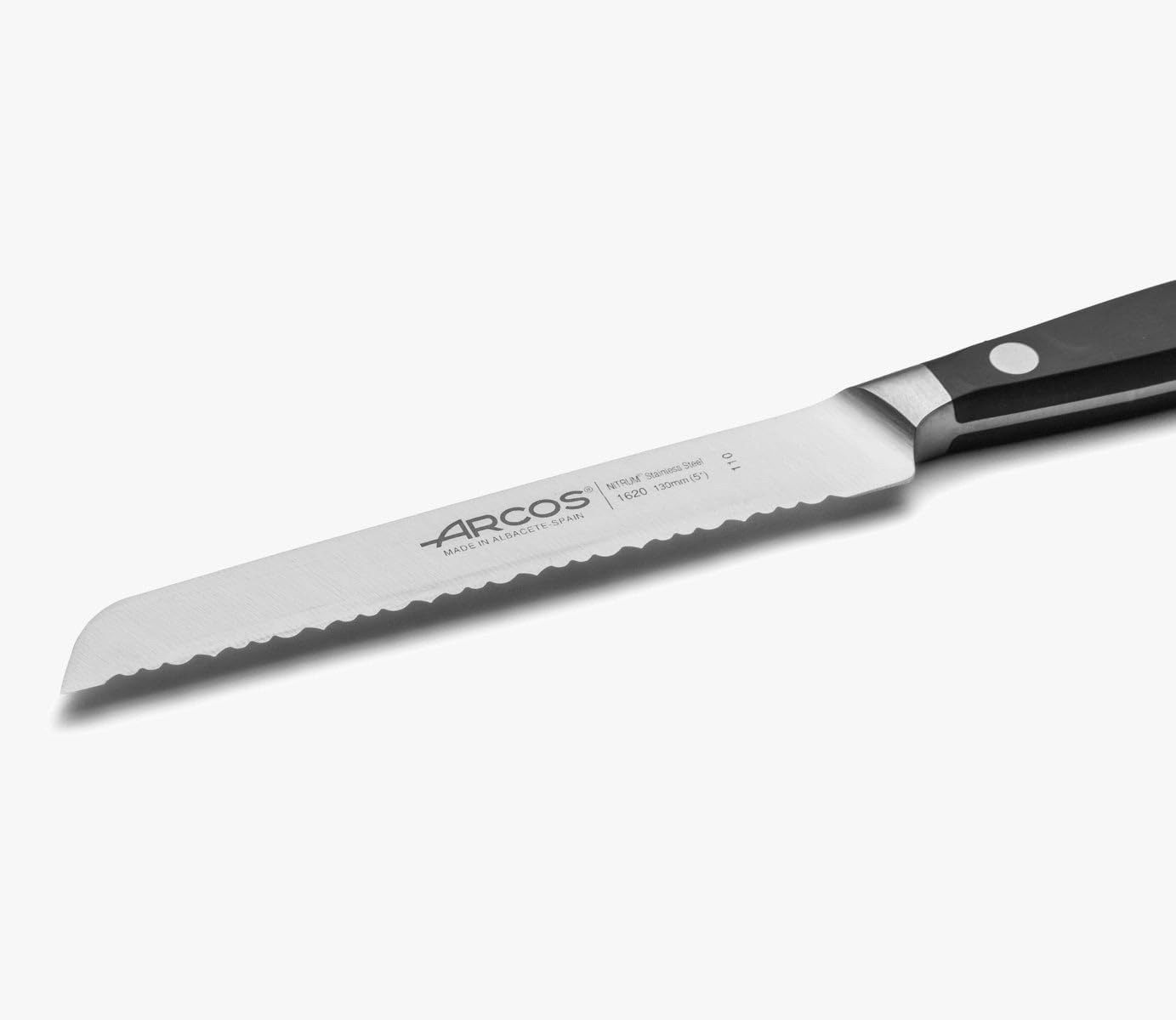 Arcos Forged Paring Knife 4 Inch Stainless Steel. Sharp Kitchen Knife for Peeling Fruits and Vegetables. Ergonomic Polyoxymethylene Handle and 100mm Blade. Series Manhattan. Color Black