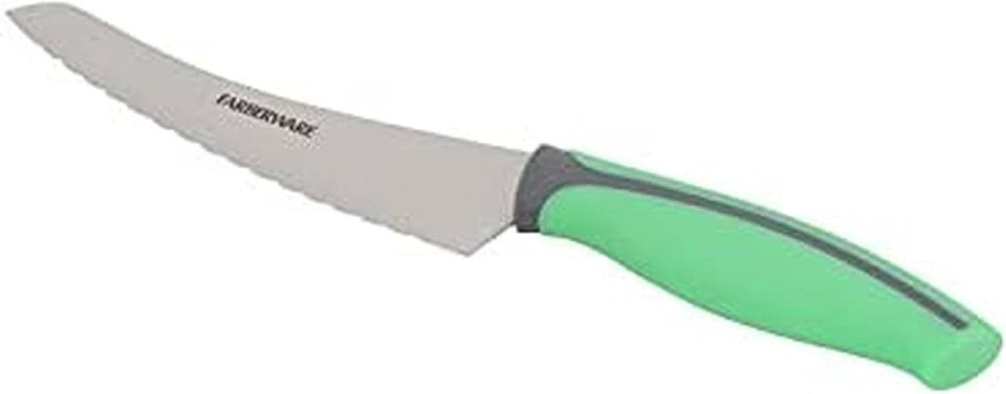 Farberware Precise Slice Utility Knife Set, 3 Piece, Multicolor