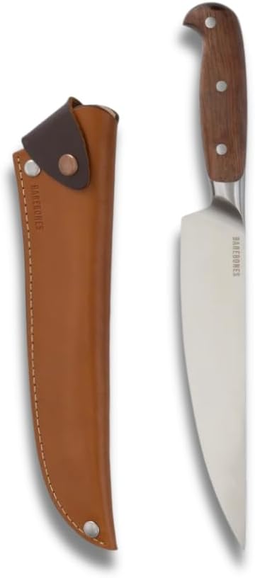 Barebones No. 7 Nakiri Knife - 7-Inch German-Grade Blade - Chopping Perfect for Vegetables - Versatile Chef Knife - Everyday Kitchen Essentials