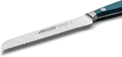 Arcos Forged Boning Knife in Nitrum Stainless Steel, Professional 6 Inch Butcher Knife for Removing Meat from Bones, Ergonomic Blue Handle, Brooklyn Series