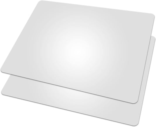 Cut N' Funnel Clear 2 Pack Frosted Flexible Plastic Cutting Board Mat 15" x 11.5" Made in the USA Flexible, Easy to Clean