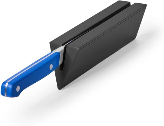 Misen Modular Knife Storage - Magnetic Drawer Organizer, Holder for All Knife Brands up to 6 inches, Compact ABS Design, Easy to Clean - Small (6.57 × 1.65 × 2.08 in - Requires Large), Blue