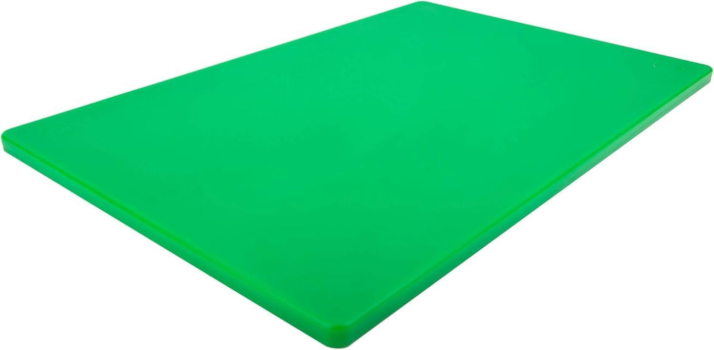 Thirteen Chefs Plastic Cutting Board - 18 x 12 x 0.5 Inch, Professional Grade HDPE, NSF Approved, Large Size and Dishwasher Safe