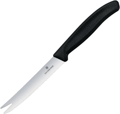 Victorinox Swiss Classic Cheese and Sausage Paring Knife, 4.3 inches, Black (6.7863)
