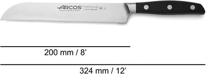 Arcos Forged Paring Knife 4 Inch Stainless Steel. Sharp Kitchen Knife for Peeling Fruits and Vegetables. Ergonomic Polyoxymethylene Handle and 100mm Blade. Series Manhattan. Color Black