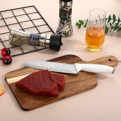 18 Pcs Cutting Board Bulk 15" x 7" Original Bamboo Chopping Board with Handle Wood Charcuterie Plank Engraving Serving Kitchen Planks for Wedding Housewarming Gift(Original Bamboo Color)