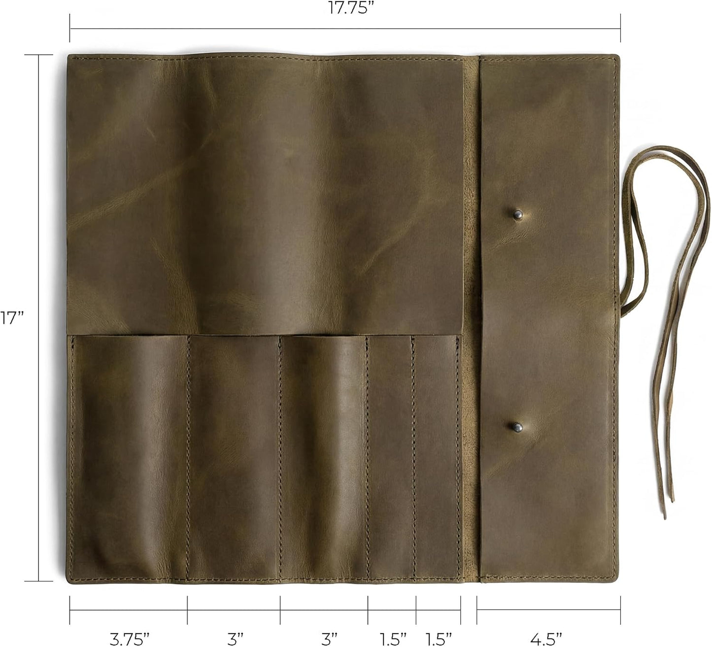 Rustic Leather Knife Roll Case, Durable Chef Knife Bag for Professional Chefs, Knife Roll Bag, Portable Carrying Case for Knives and Tools, Ideal for Culinary Travel, Knife Bags for Chefs Professional