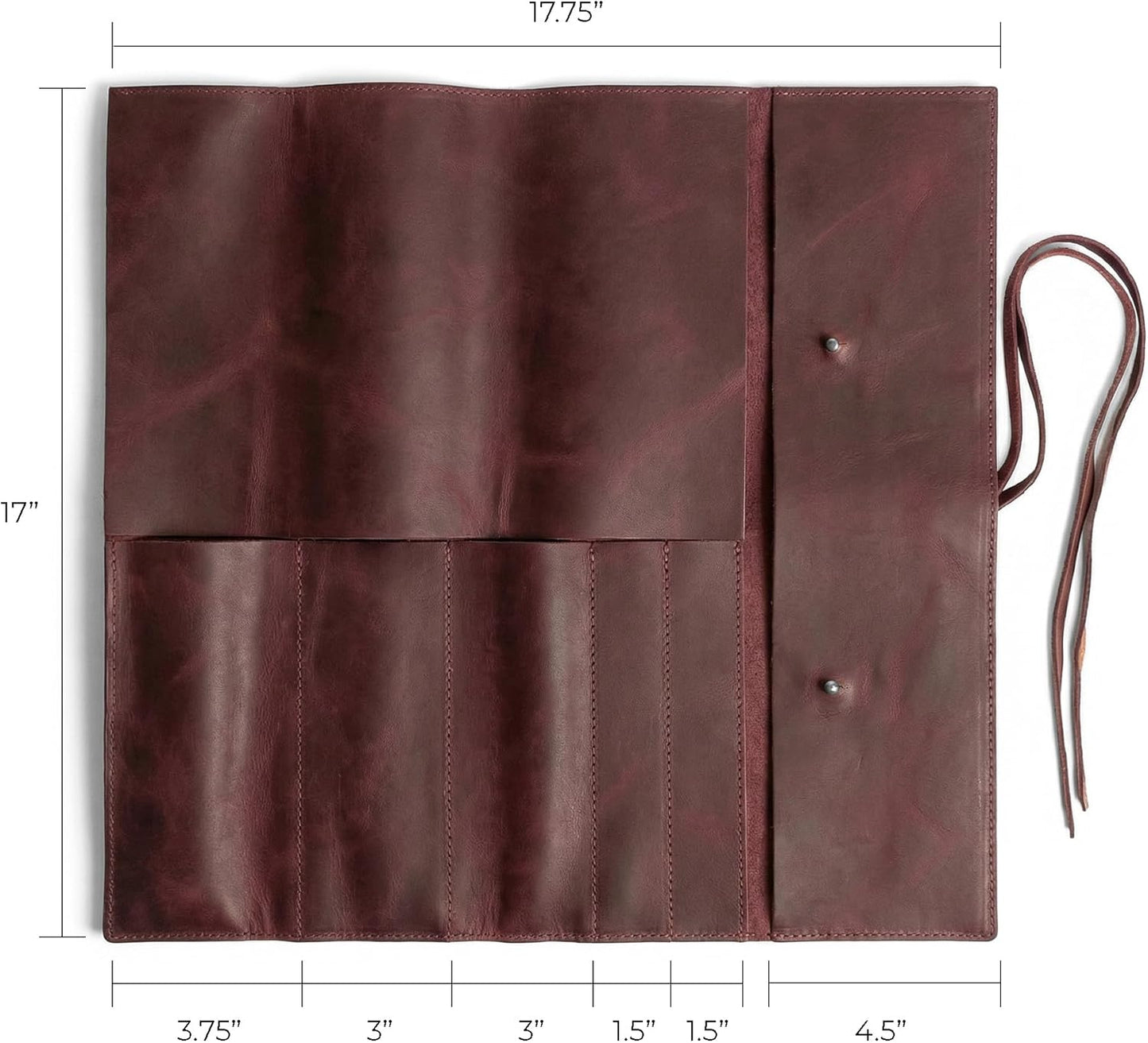 Rustic Leather Knife Roll Case, Durable Chef Knife Bag for Professional Chefs, Knife Roll Bag, Portable Carrying Case for Knives and Tools, Ideal for Culinary Travel, Knife Bags for Chefs Professional