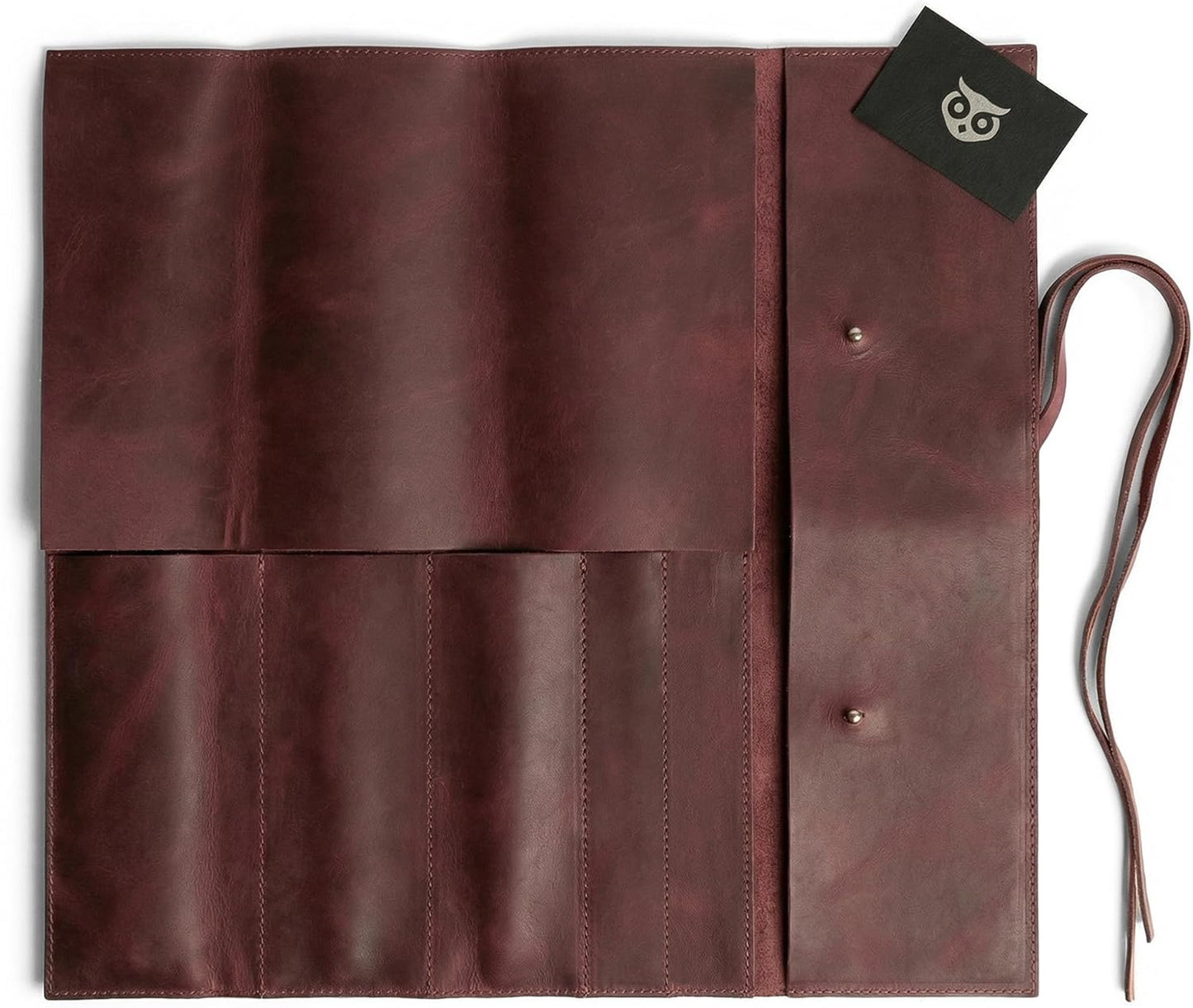 Rustic Leather Knife Roll Case, Durable Chef Knife Bag for Professional Chefs, Knife Roll Bag, Portable Carrying Case for Knives and Tools, Ideal for Culinary Travel, Knife Bags for Chefs Professional