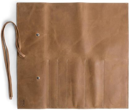 Rustic Leather Knife Roll Case, Durable Chef Knife Bag for Professional Chefs, Knife Roll Bag, Portable Carrying Case for Knives and Tools, Ideal for Culinary Travel, Knife Bags for Chefs Professional