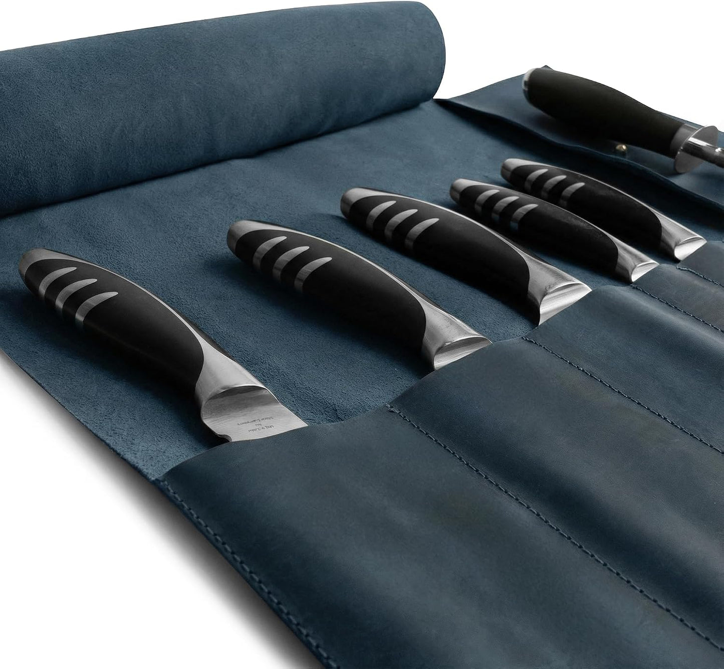 Rustic Leather Knife Roll Case, Durable Chef Knife Bag for Professional Chefs, Knife Roll Bag, Portable Carrying Case for Knives and Tools, Ideal for Culinary Travel, Knife Bags for Chefs Professional