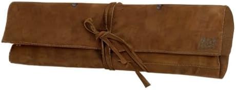 Rustic Leather Knife Roll Case, Durable Chef Knife Bag for Professional Chefs, Knife Roll Bag, Portable Carrying Case for Knives and Tools, Ideal for Culinary Travel, Knife Bags for Chefs Professional