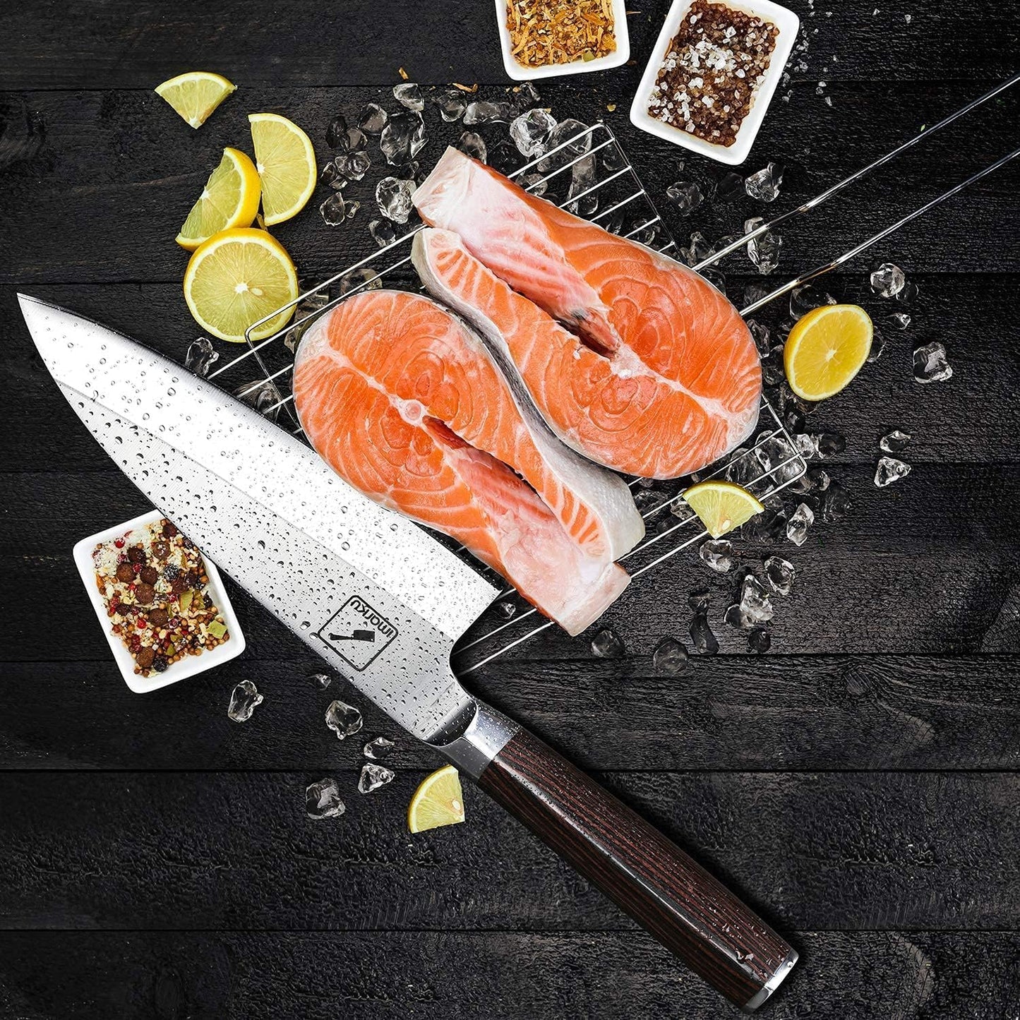 Kitchen Knife, 7 Inch Ultra Sharp Butcher Knife 7-inch Deba Knife,Ultra Sharp Sushi Knife