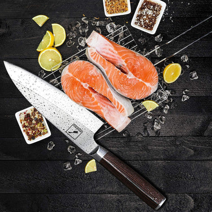 Kitchen Knife, 7 Inch Ultra Sharp Butcher Knife 7-inch Deba Knife,Ultra Sharp Sushi Knife