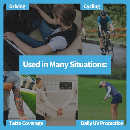 UV Sun Protection Arm Sleeves for Men & Women,UPF 50 Cooling Sports Sleeve