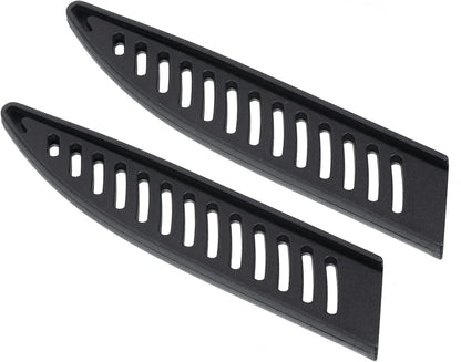 PP Safety Knife Cover Sleeves for 5" Utility Knife, 2 Pack Knives Edge Guard Blade Protector Universal Knife Sheath for Kitchen, Black