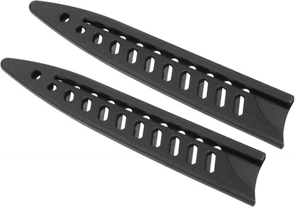 PP Safety Knife Cover Sleeves for 3.5" Paring Knife, 2 Pack Knives Edge Guard Blade Protector Universal Knife Sheath Portable for Kitchen, Black
