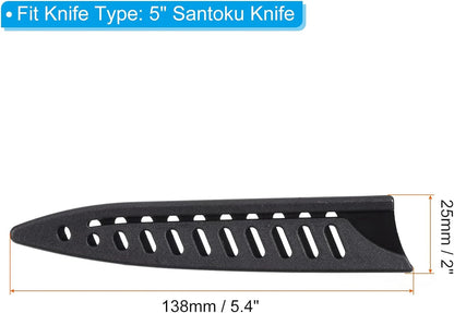 PP Safety Knife Cover Sleeves for 3.5" Paring Knife, 2 Pack Knives Edge Guard Blade Protector Universal Knife Sheath Portable for Kitchen, Black