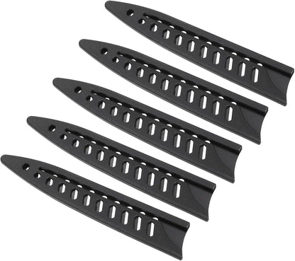 PP Safety Knife Cover Sleeves for 3.5" Paring Knife, 2 Pack Knives Edge Guard Blade Protector Universal Knife Sheath Portable for Kitchen, Black