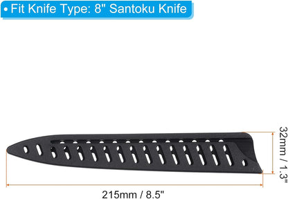 PP Safety Knife Cover Sleeves for 3.5" Paring Knife, 2 Pack Knives Edge Guard Blade Protector Universal Knife Sheath Portable for Kitchen, Black