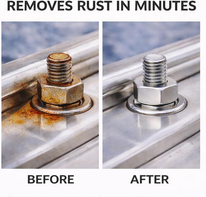 Stainless Steel Rust Remover Cream (4 Fl oz) | NSF certified rust remover cream. Safe for home appliances and grills.