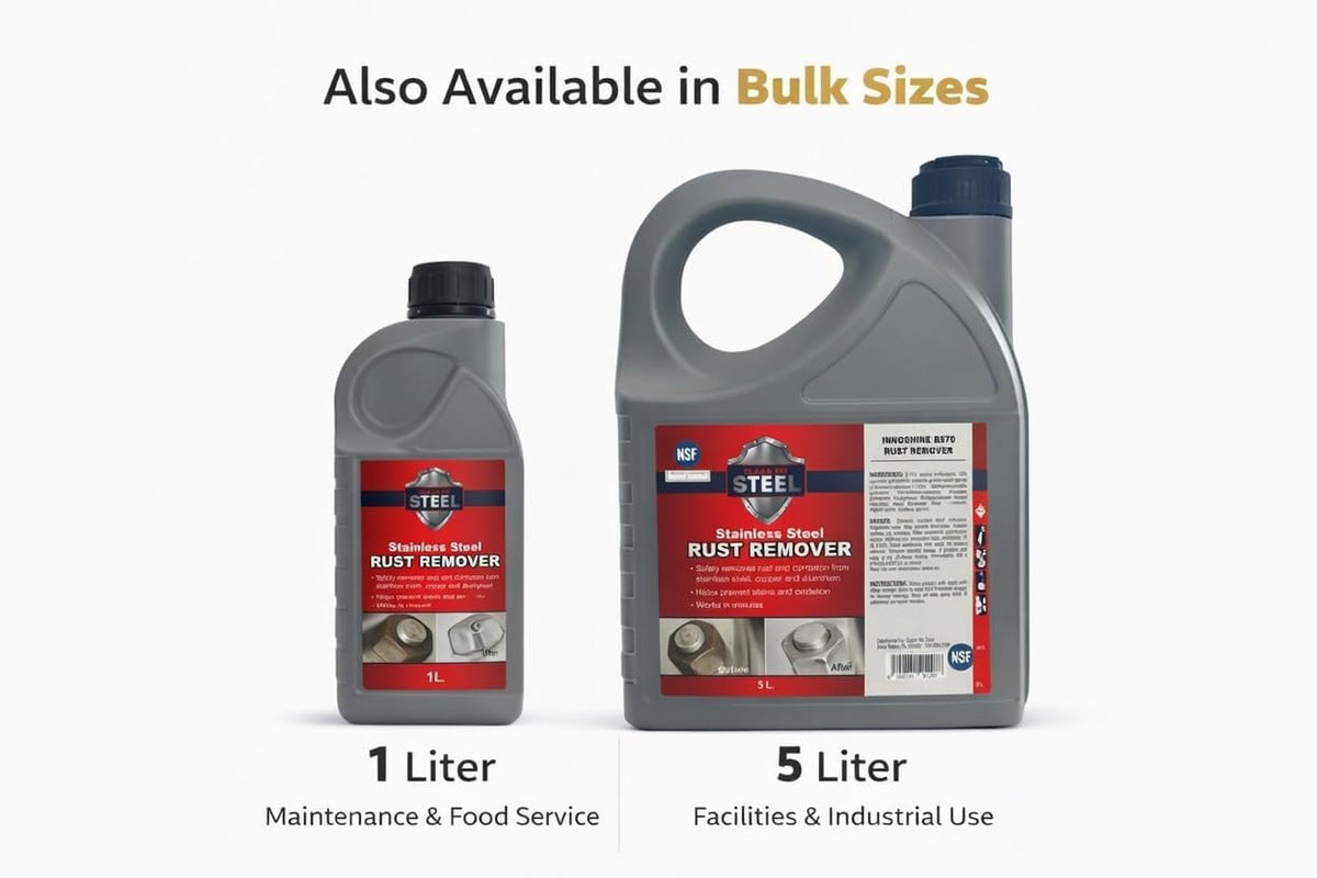 Stainless Steel Rust Remover Cream (4 Fl oz) | NSF certified rust remover cream. Safe for home appliances and grills.