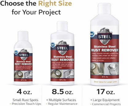 Stainless Steel Rust Remover Cream (4 Fl oz) | NSF certified rust remover cream. Safe for home appliances and grills.