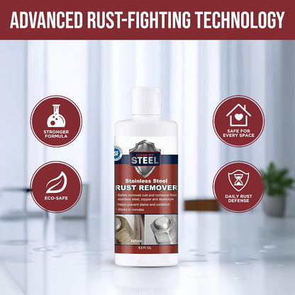 Stainless Steel Rust Remover Cream (4 Fl oz) | NSF certified rust remover cream. Safe for home appliances and grills.