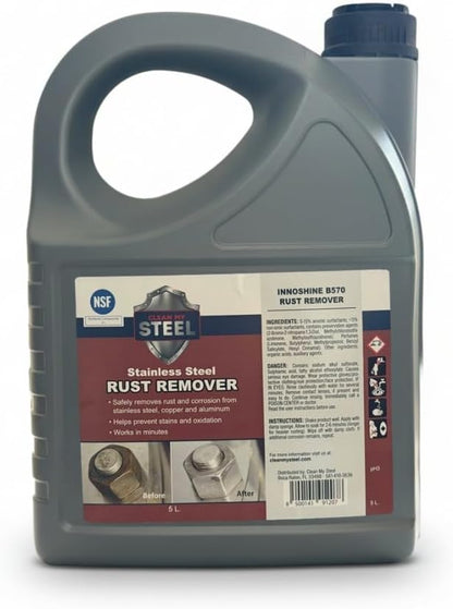 Stainless Steel Rust Remover Cream (4 Fl oz) | NSF certified rust remover cream. Safe for home appliances and grills.
