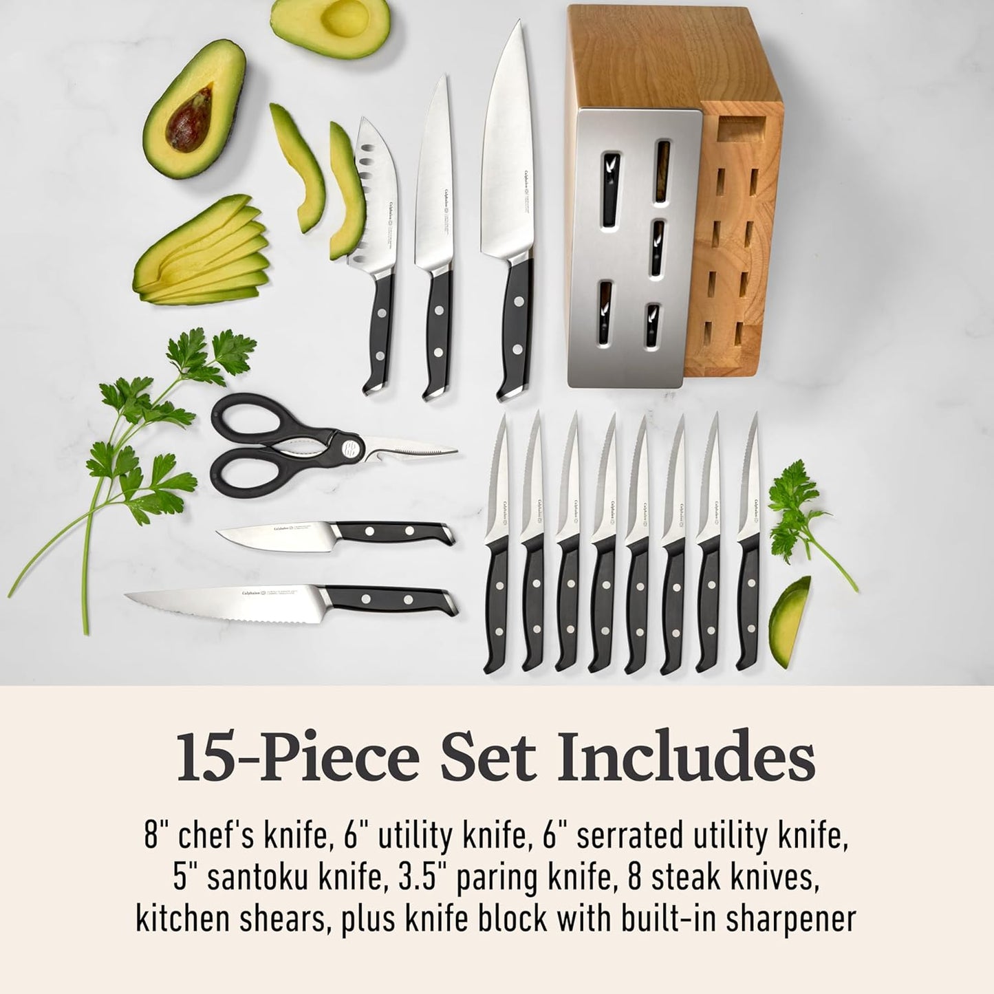 Premier ® 15-Piece Knife Set with SharpIN™ Edgetech