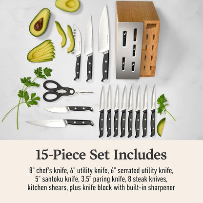 Premier ® 15-Piece Knife Set with SharpIN™ Edgetech